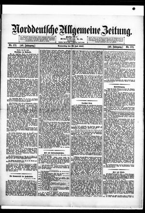 Norddeutsche allgemeine Zeitung vom 25.07.1907