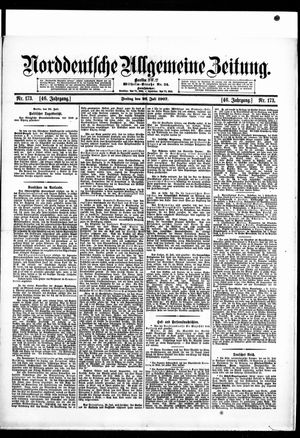 Norddeutsche allgemeine Zeitung vom 26.07.1907