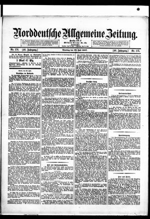 Norddeutsche allgemeine Zeitung vom 30.07.1907