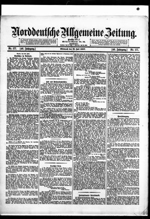 Norddeutsche allgemeine Zeitung vom 31.07.1907