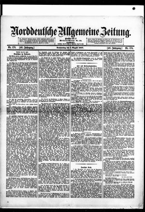 Norddeutsche allgemeine Zeitung vom 01.08.1907