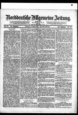 Norddeutsche allgemeine Zeitung vom 04.08.1907