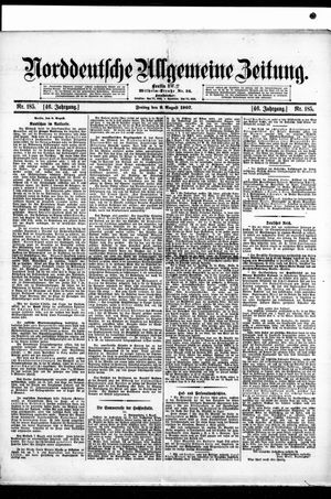 Norddeutsche allgemeine Zeitung vom 09.08.1907