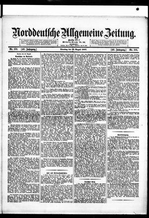 Norddeutsche allgemeine Zeitung vom 13.08.1907