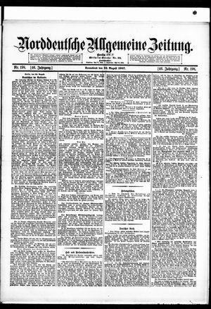 Norddeutsche allgemeine Zeitung on Aug 24, 1907