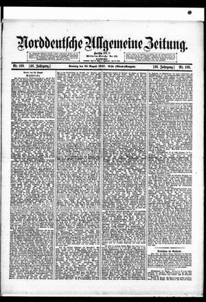 Norddeutsche allgemeine Zeitung vom 25.08.1907
