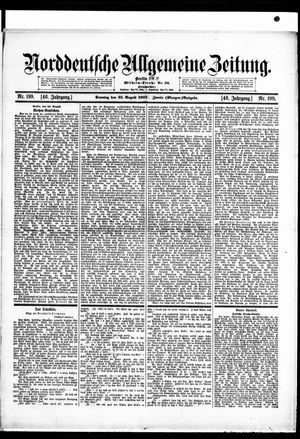 Norddeutsche allgemeine Zeitung vom 25.08.1907