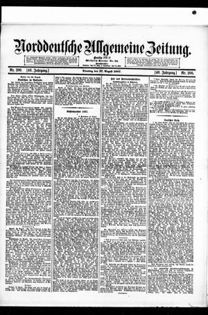 Norddeutsche allgemeine Zeitung vom 27.08.1907