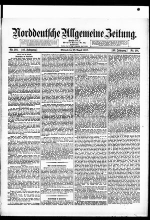 Norddeutsche allgemeine Zeitung vom 28.08.1907