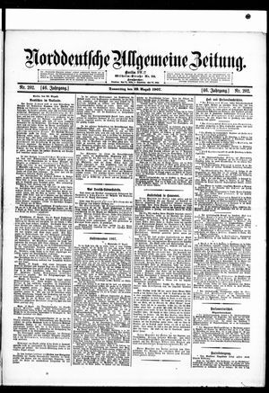 Norddeutsche allgemeine Zeitung vom 29.08.1907