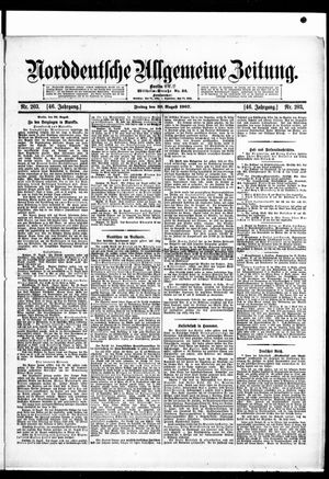 Norddeutsche allgemeine Zeitung vom 30.08.1907