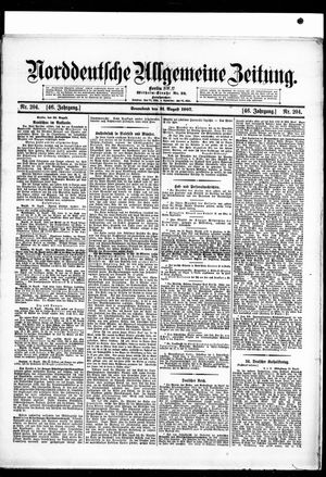 Norddeutsche allgemeine Zeitung vom 31.08.1907