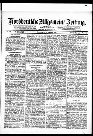 Norddeutsche allgemeine Zeitung vom 12.09.1907