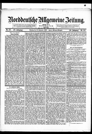 Norddeutsche allgemeine Zeitung vom 15.09.1907