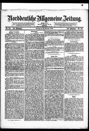 Norddeutsche allgemeine Zeitung on Sep 17, 1907