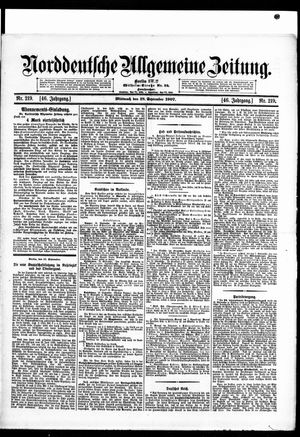 Norddeutsche allgemeine Zeitung vom 18.09.1907