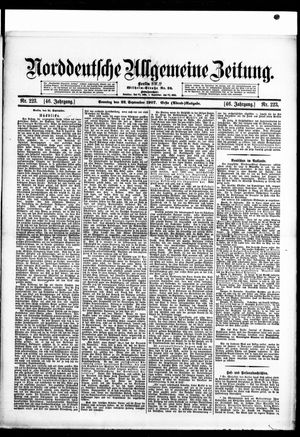 Norddeutsche allgemeine Zeitung vom 22.09.1907