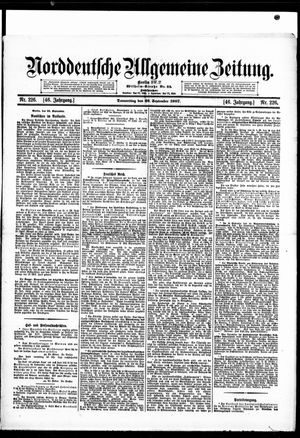 Norddeutsche allgemeine Zeitung vom 26.09.1907