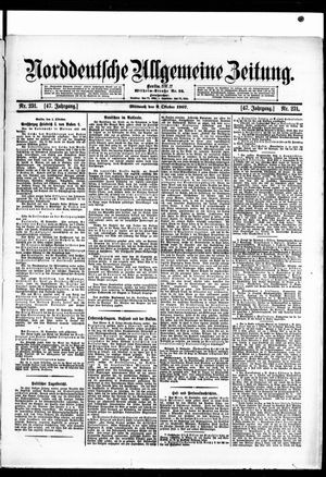 Norddeutsche allgemeine Zeitung vom 02.10.1907