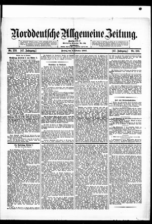 Norddeutsche allgemeine Zeitung vom 04.10.1907