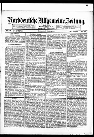 Norddeutsche allgemeine Zeitung vom 08.10.1907
