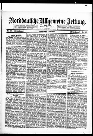 Norddeutsche allgemeine Zeitung vom 09.10.1907