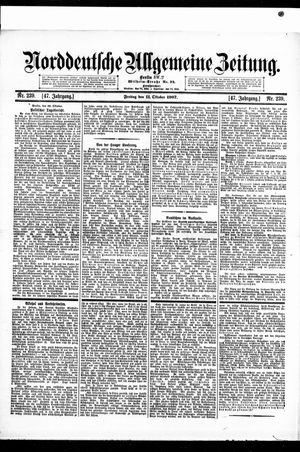 Norddeutsche allgemeine Zeitung vom 11.10.1907