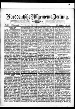 Norddeutsche allgemeine Zeitung vom 13.10.1907