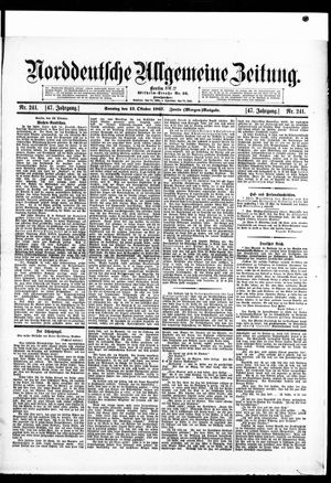 Norddeutsche allgemeine Zeitung vom 13.10.1907