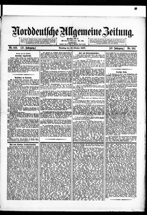 Norddeutsche allgemeine Zeitung vom 15.10.1907