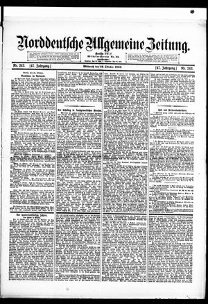 Norddeutsche allgemeine Zeitung vom 16.10.1907