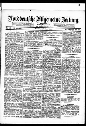 Norddeutsche allgemeine Zeitung vom 19.10.1907