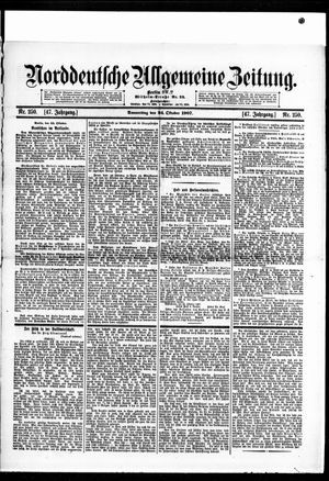 Norddeutsche allgemeine Zeitung vom 24.10.1907