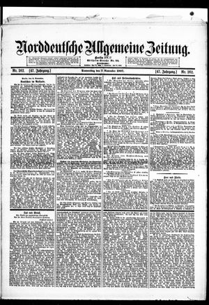 Norddeutsche allgemeine Zeitung vom 07.11.1907