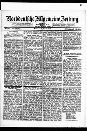 Norddeutsche allgemeine Zeitung vom 12.11.1907