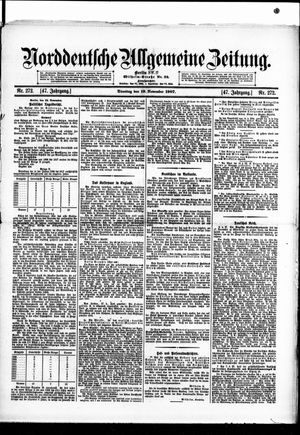 Norddeutsche allgemeine Zeitung vom 19.11.1907