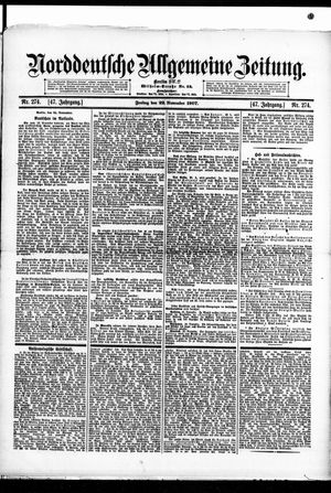 Norddeutsche allgemeine Zeitung vom 22.11.1907