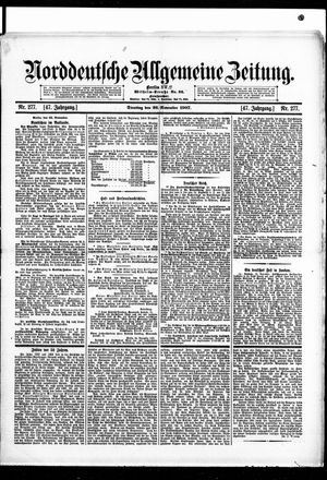 Norddeutsche allgemeine Zeitung vom 26.11.1907