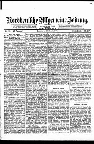 Norddeutsche allgemeine Zeitung vom 28.11.1907