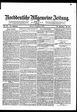 Norddeutsche allgemeine Zeitung vom 29.11.1907