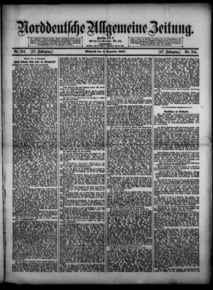 Norddeutsche allgemeine Zeitung vom 04.12.1907