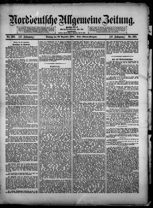 Norddeutsche allgemeine Zeitung vom 22.12.1907