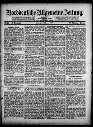 Norddeutsche allgemeine Zeitung vom 15.01.1908