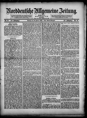 Norddeutsche allgemeine Zeitung vom 19.01.1908
