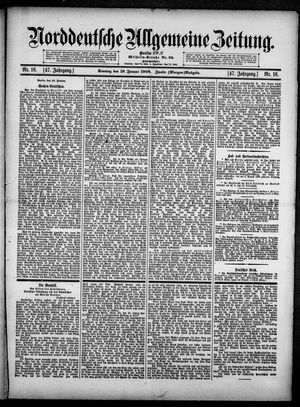 Norddeutsche allgemeine Zeitung vom 19.01.1908
