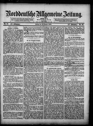 Norddeutsche allgemeine Zeitung vom 24.01.1908