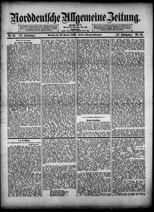 Norddeutsche allgemeine Zeitung vom 26.01.1908