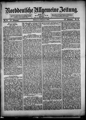 Norddeutsche allgemeine Zeitung vom 29.01.1908