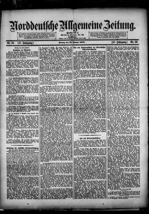 Norddeutsche allgemeine Zeitung vom 31.01.1908