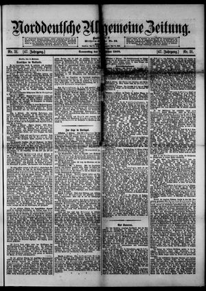 Norddeutsche allgemeine Zeitung vom 06.02.1908